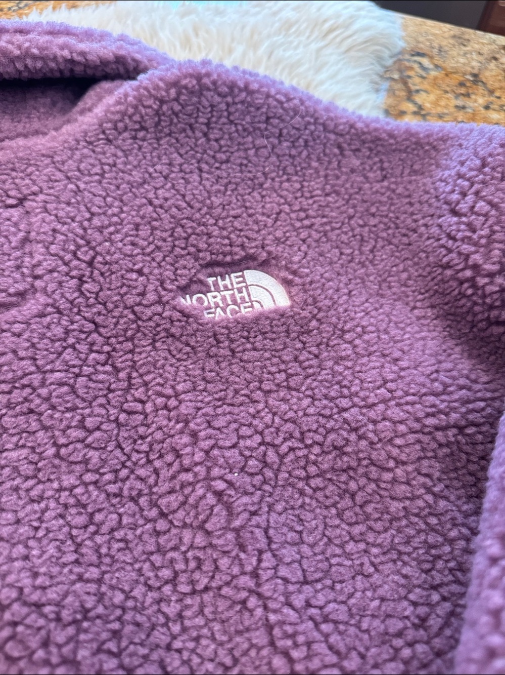 The North Face lined fleece pullover. Purple size medium. - Picture 7 of 7